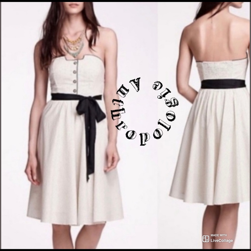 New! Anthropologie  Novella Polka Dot Dress (8)